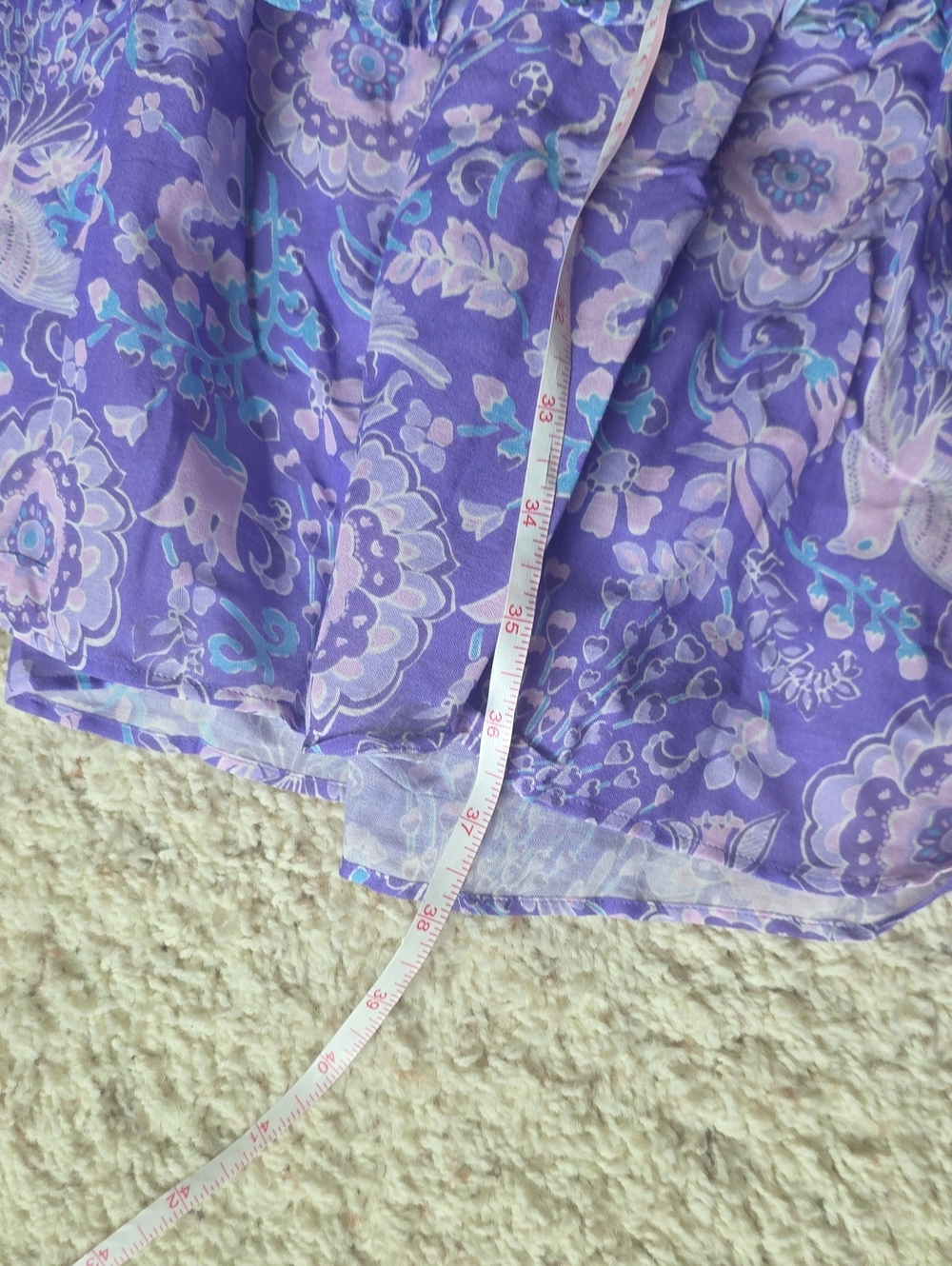 Spell Sannah Maxi Skirt Lavender Boho Tiered Maxi Skirt - Picture 10 of 10